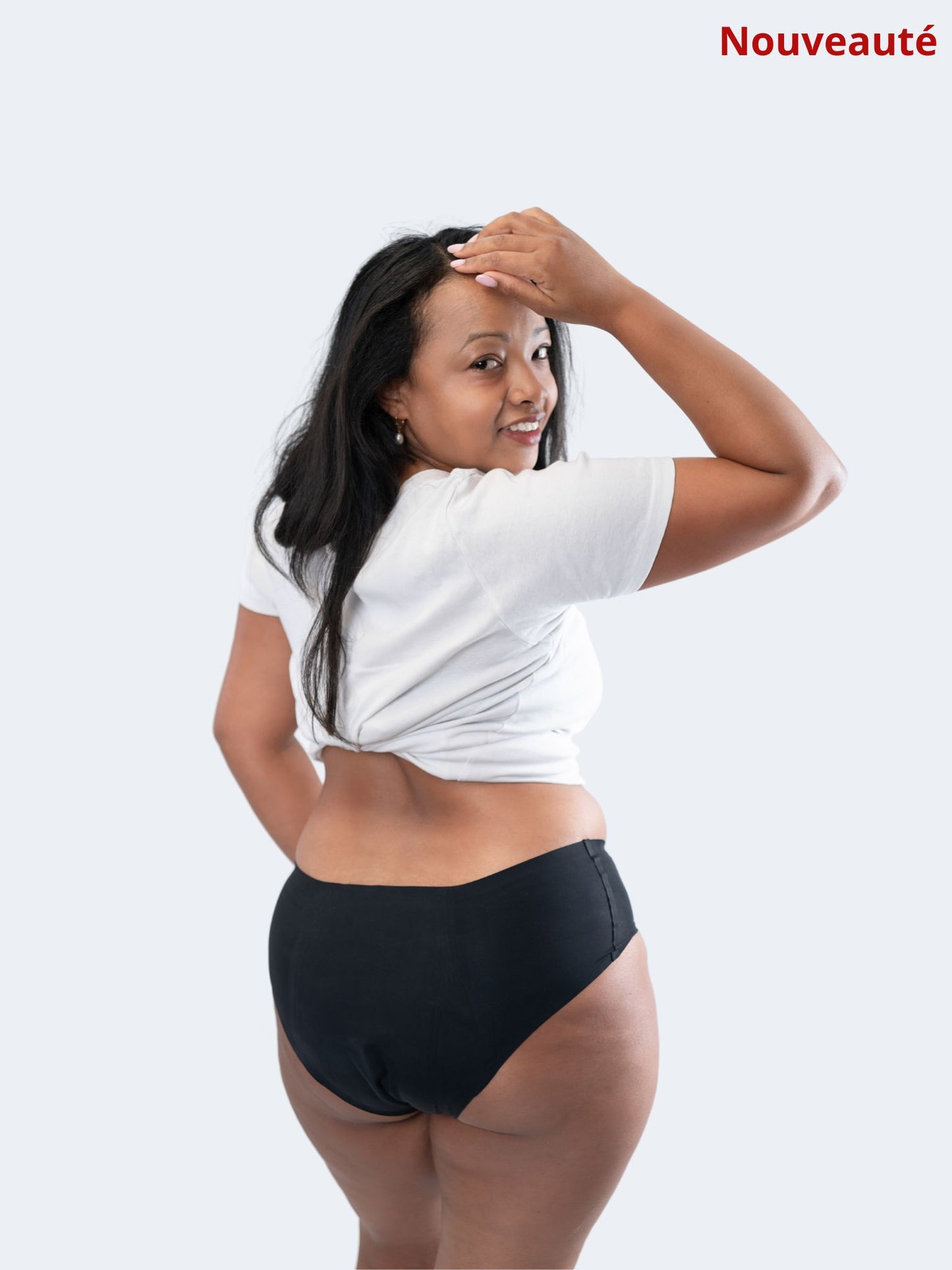 Culotte menstruelle sans couture, LA solution fine, discrète et confortable, pour une protection menstruelle antifuite invisible sous les vêtements.